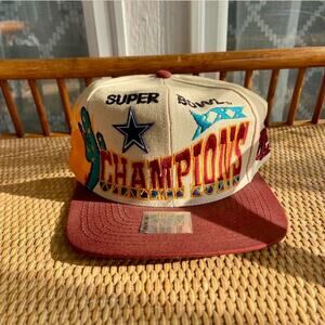 Vintage 1996 Super Bowl XXX Dallas Cowboys NFL Snapback Hat